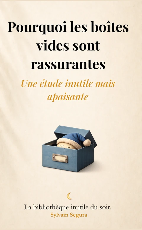 Pourquoi les boîtes vides sont rassurantes